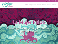 Tablet Screenshot of lamujerpulpo.com